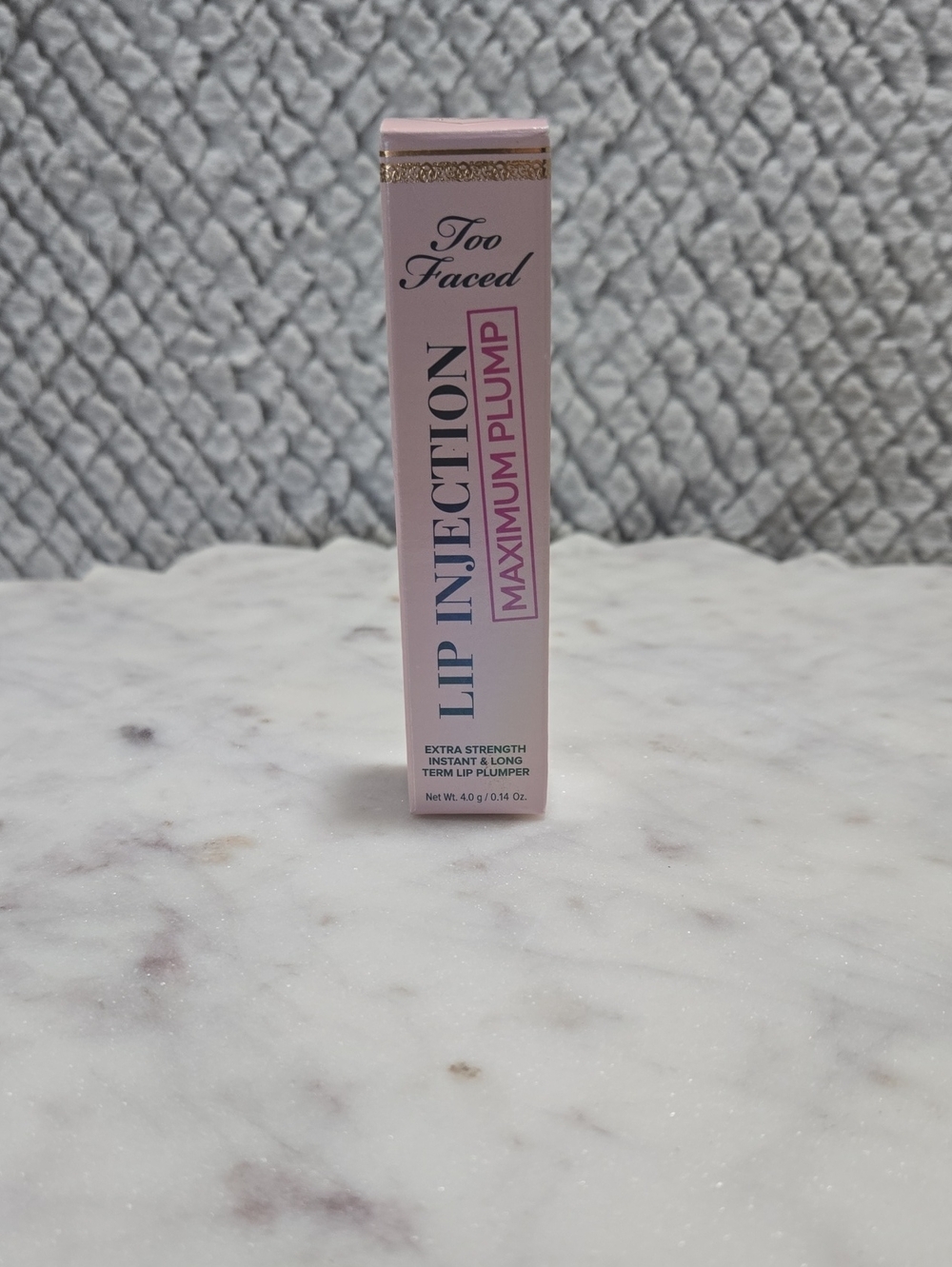 Too Faced Lip Injection Maximum Plump - Pale Pink with Gold Accents